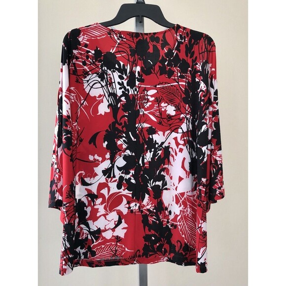 Chico's Womens Tunic Top Size 2 (Large) Open sleeves attached with buttons - Picture 4 of 13